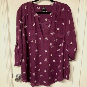 Harper - Disney The Nightmare Before Christmas Georgette Pullover Blouse